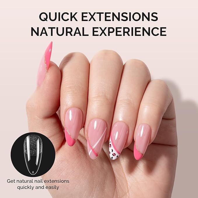 MelodySusie Medium Almond X Nail Tips - 300Pcs 15Sizes Clear Acrylic, Half Matte Full Cover Press on Nails for DIY Extension&Salon Use, Pre-Shaped for Long-Lasting Manicure