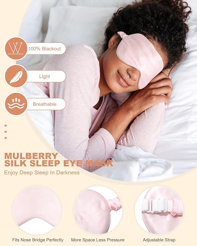 Mulberry Silk Bonnet Sleeping Women Curly Hair Bonnets Tie Band Double Layer Reversible Sleep Bonnet Silk Hair Wrap Sleep Cap