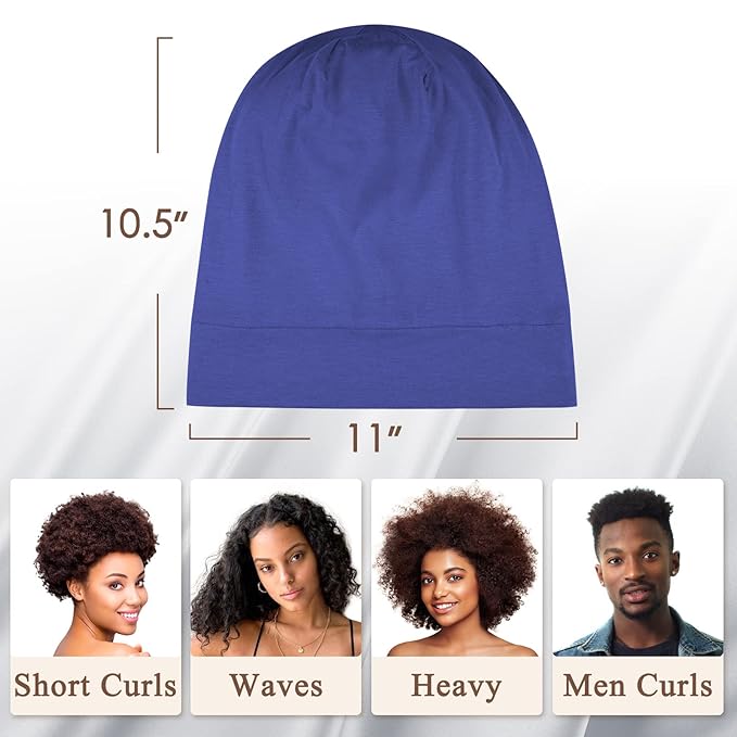 OLESILK 100% Mulberry Silk Bonnet for Sleeping Women, Silk Hair Wrap for Sleeping, Silk Sleep Bonnet for Women&Men, Real Silk, Not Satin