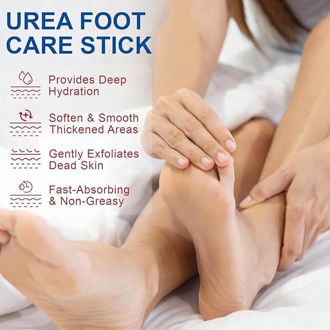 Roll On Urea Cream for Feet,Hydrating and Nourishing Foot Balm Stick,Foot Repair for Dry Skin and Rough Heels,Hands,Knees Skin Care Heel Treatment