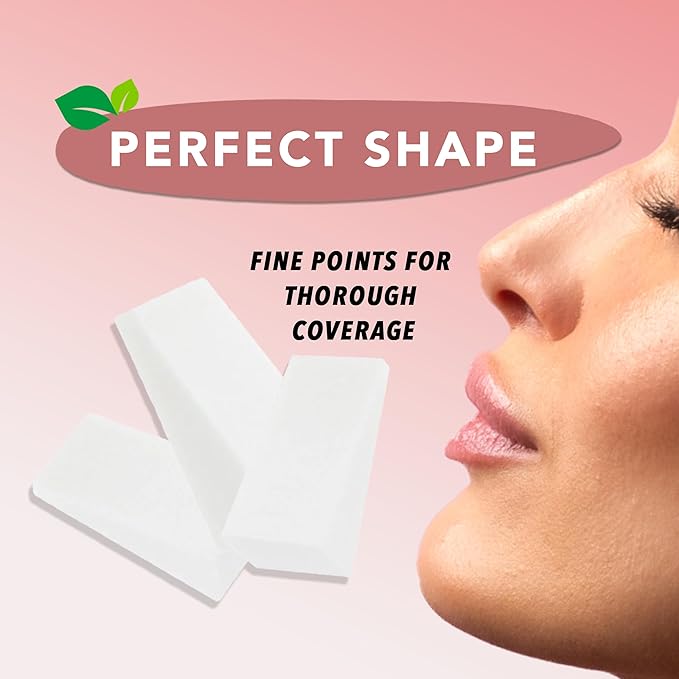 Earth & I - 96pc *PRE-CUT* Cosmetic Wedges for Makeup, Triangle makeup sponge, Disposable makeup sponges, Make up wedges sponges, ombre sponge for nails, face painting sponges, makeup wedges for pro