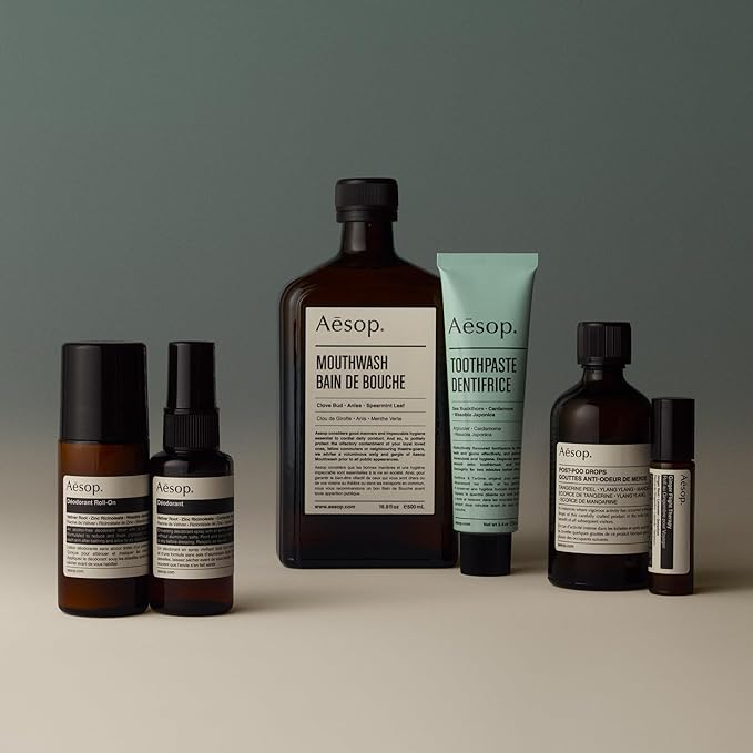 Aesop Herbal Deodorant Roll on | Alcohol & Aluminum Free | Reduces + Masks Underarm Odor | Sage Leaf, Zinc Ricinoleate, Wasabi Extract | 1.7 oz / 50mL