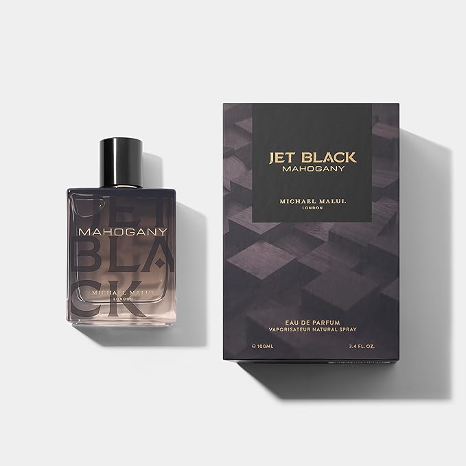 Michael Malul Jet Black Mahogany Eau de Parfum for Men - 100ml | 3.4oz