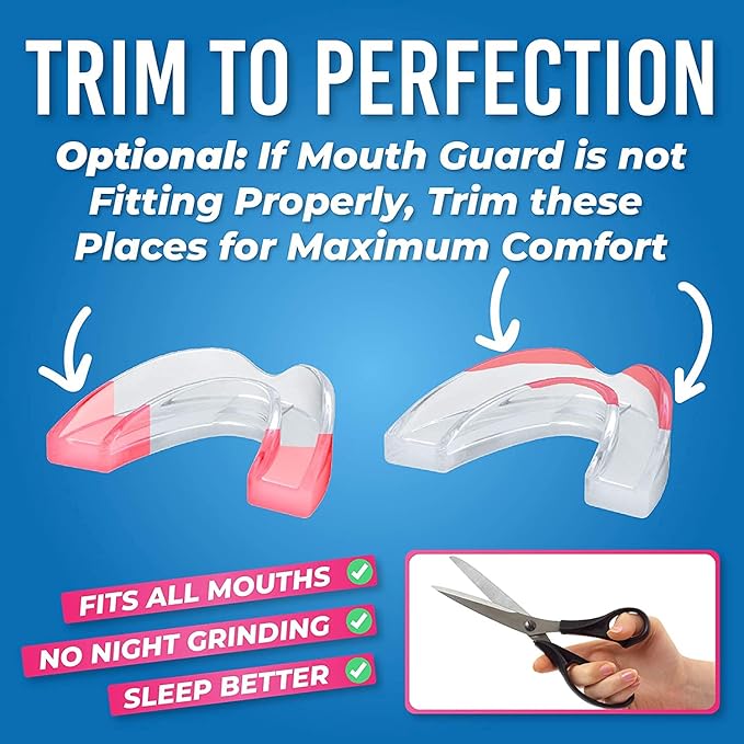 HONEYBULL Anti Grinding Guard Set [12 Pack - Thick] Comes in Bigger Size for Heavy Grinding | Comfortable Custom Mouth Guard for Nighttime Teeth Grinding