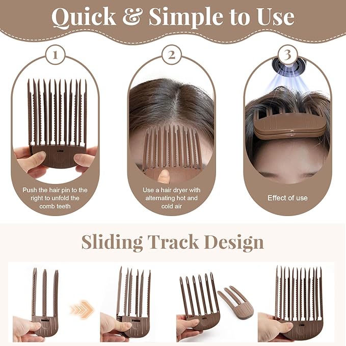 Volumizing Hair Clips for Women - Hair Volume Clips Volumizing Hair Root Clips for Fluffy Bangs Hair Styling Tools
