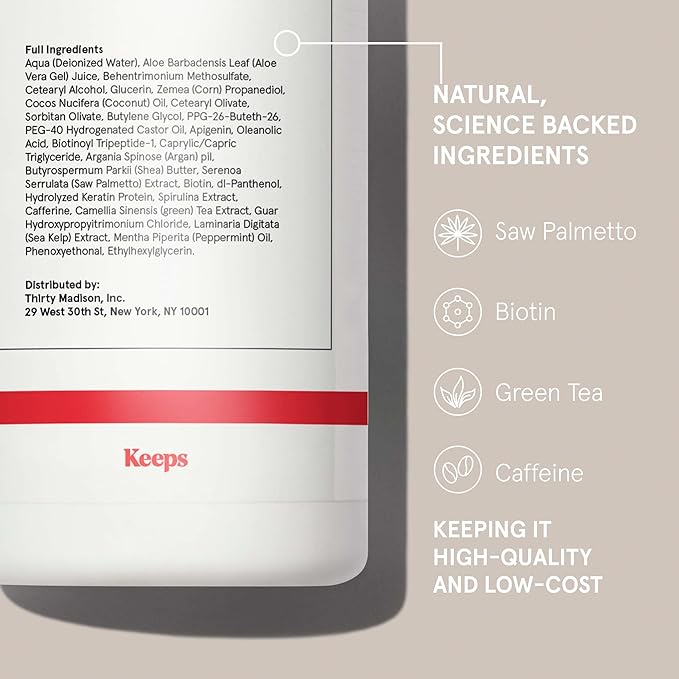 Keeps Minoxidil Foam and Thickening Shampoo Bundle for Hair Growth