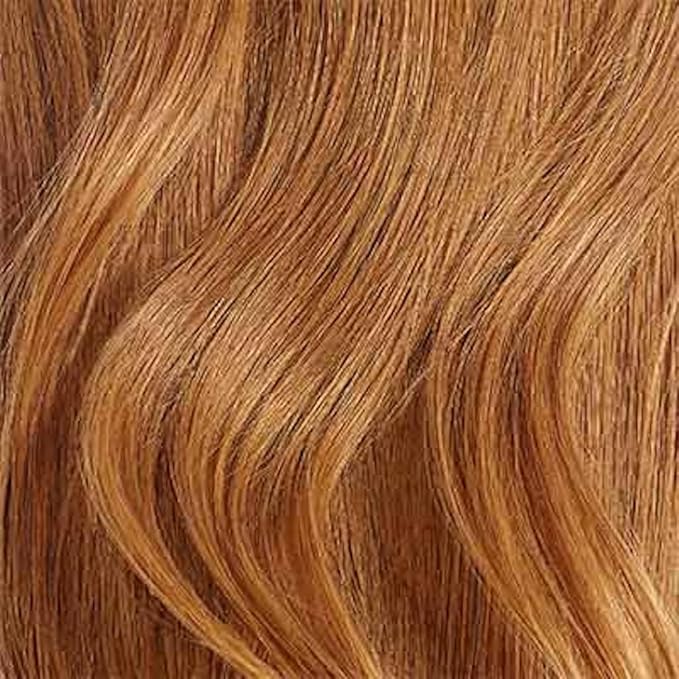 Luxy 100% Remy Human Hair Extensions for Thin Hair Thinning Hair Fill-Ins – 6 Seamless Wefts Multi-Dimensional Color Blend - Natural-Looking Volume & Coverage 50 grams 12" Natural Red Thinning