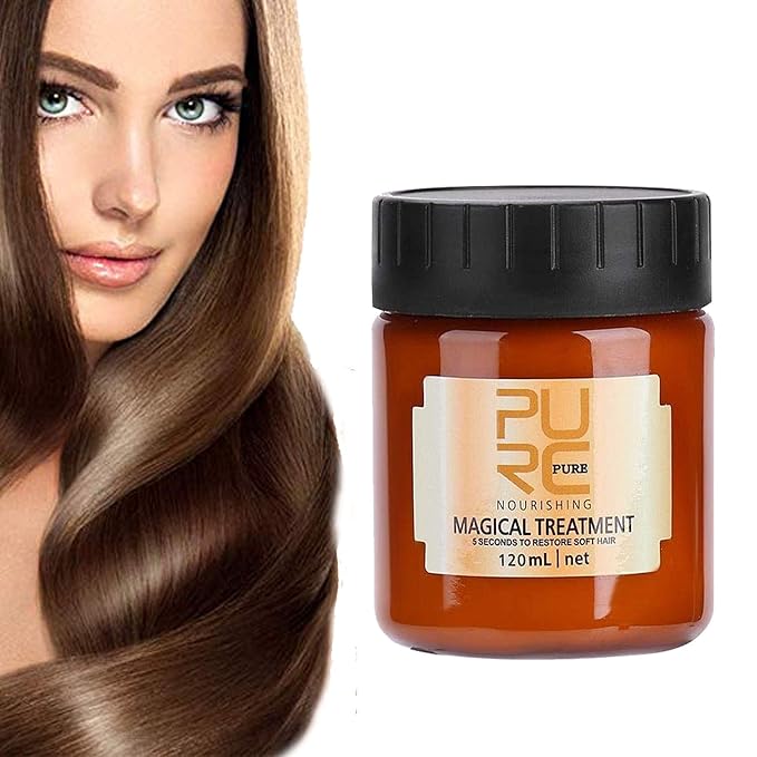 Omaky 120ml Magical Hair Treatment Mask 5 Seconds Repairs Damage Hair Advanced Molecular Hair deep Conditioner Roots Treatment Return Bouncy Restore Elasticity Hair Care Essence
