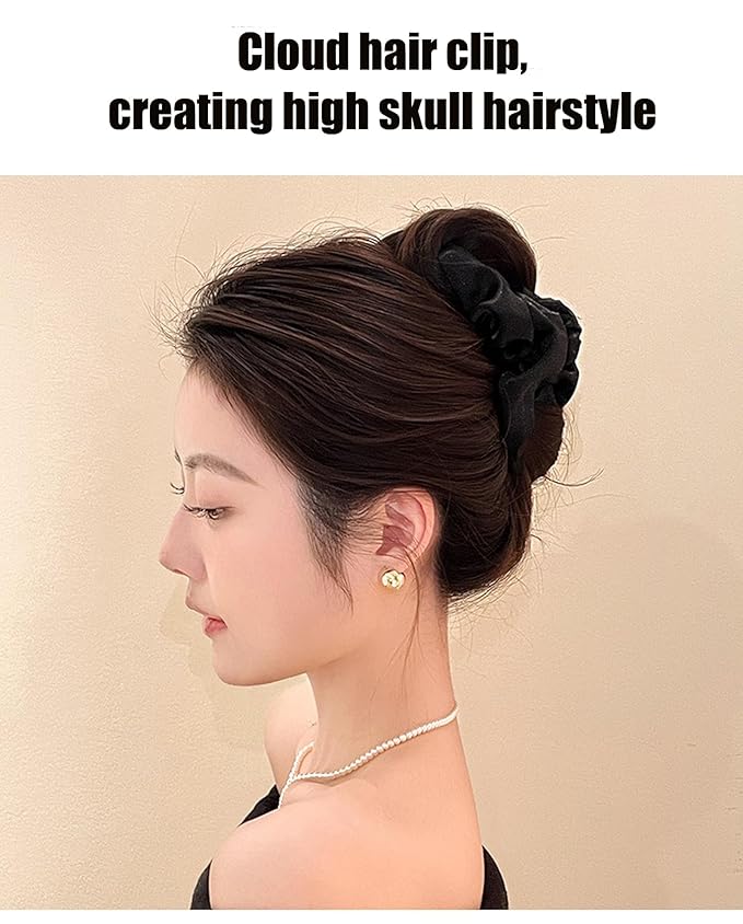 Cloud Hair Clip for Women,Hair Claw Clips High Cranial Crest,4.7” Large Banana Jaw Clip Strong Hold, Barrettes Nonslip,Hair Accessories Birthday Wedding Christmas Gift for Girls Thick Curly(3PCS)