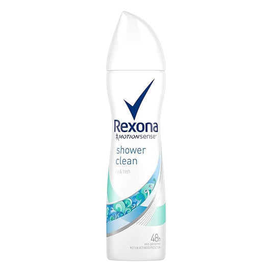 REXONA WOMEN MotionSense SHOWER CLEAN 48h ANTI-PERSPIRANT SPRAY 5.0 Oz / 150 ml