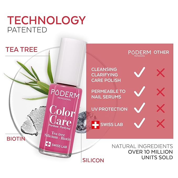 Vernis Color Care Tea Tree - Rose Framboise