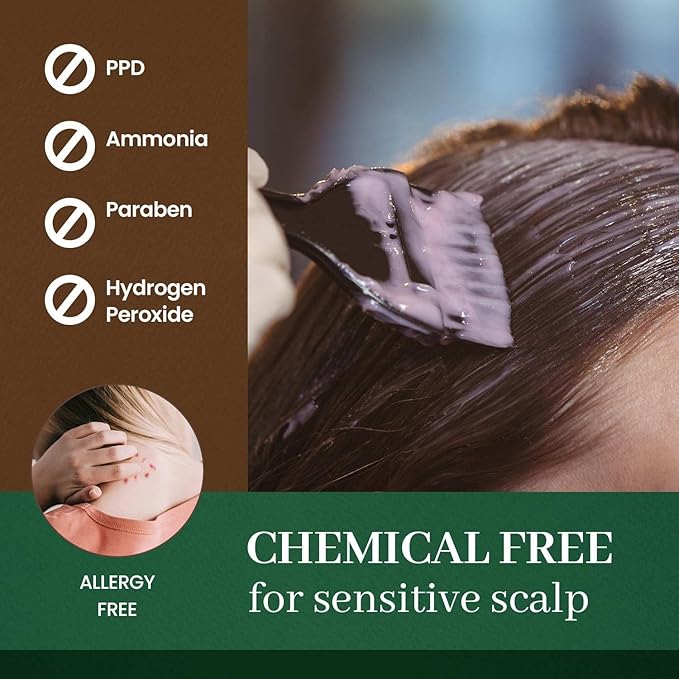 Dongsung Herb Speedy Color Cream(Deep Brown, 3Pack) Korean Herbal Vegan Hair Dye PPD-Free Ammonia-Free Hypoallergenic 100% Gray Coverage, Odorless, Dermatologically Tested, Quick 20-Minute Application