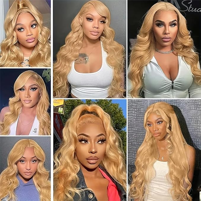 Honey Blonde Human Hair Bundles Color 27 Loose Wave Bundle 22 24 26 Inch Brazilian Virgin Hair Mixed Length 3 Bundles Hair Extensions