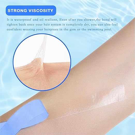 Lace Front Support Wig Tape Double Sided Waterproof Super Hold Adhesive for Wig Hair Extension Hair Pieces Lace Wigs Men's Toupee Beards Made in the USA Safe and Easy to Use (36Yard-1.0cm wide)