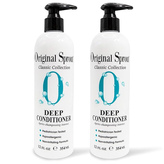 Original Sprout Deep Conditioner for All Hair Types, Vegan Conditioner, 12 fl. oz. Bottle, (Pack of 2)
