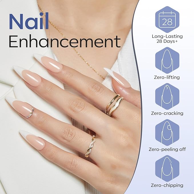 modelones Gel Top Coat, 2Pcs Clear Glossy Finish No Wipe Top Coat Winter Gel Nail Polish, Acrylic Nails Soak Off Nail Lamp Nail Art Home and Professional Manicure 10ML