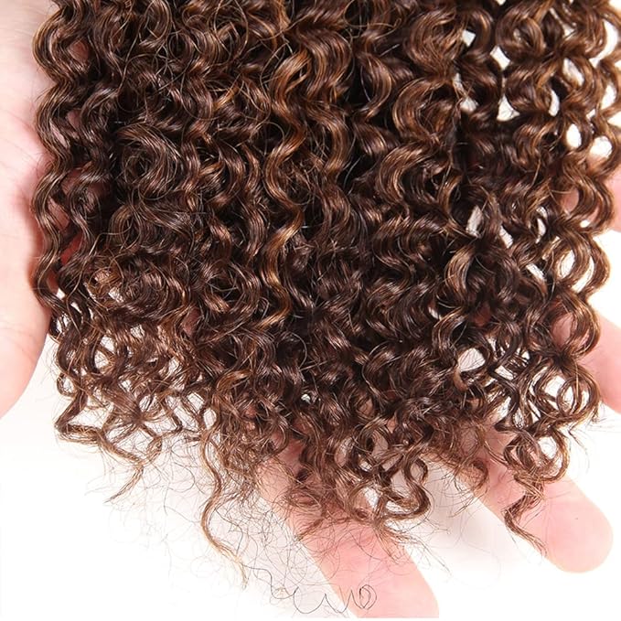 32 32 32 Inch Brown Bundle Highlight Human Hair Bundles Color 30 Bundle Brown Wet and Wavy Human Hair Unprocessed Virgin Hair 3 Bundles