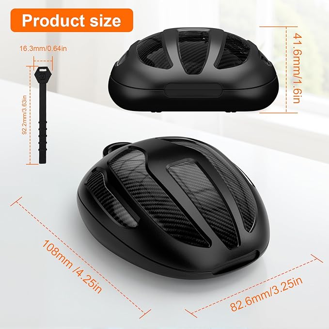 BVN Mouthguard Case Sports, Adult & Youth Sizes Universal Storage for Mouthguard, with Silicone Lanyard, Black+Carbon Fiber Coating.
