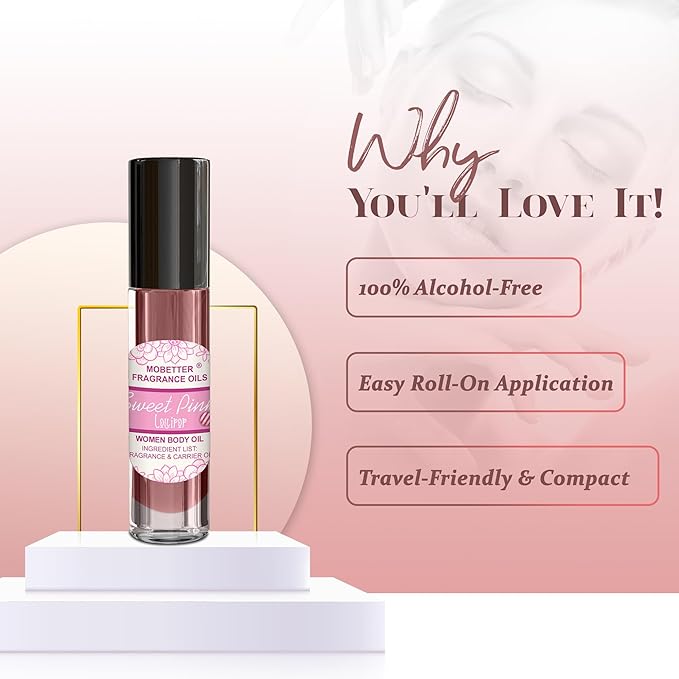 MOBETTER FRAGRANCE OILS Sweet Pink Lollipop Fragrance Body Oil for Women