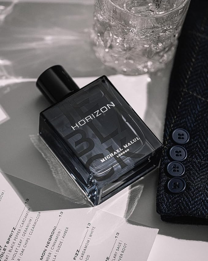 Michael Malul Jet Black Horizon Eau de Parfum for Men - 100ml | 3.4oz (100ml, Jet Black Horizon)