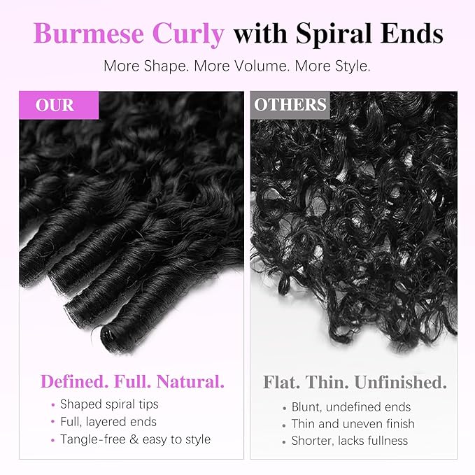 7x6 Burmese Curly Glueless Wigs Human Hair Pre Plucked Pre Cut 250% Density Drawstring Wig for Black Women 7x6 HD Lace Front Wigs Human Hair Glueless Wear and Go Nautural Color 24 Inch