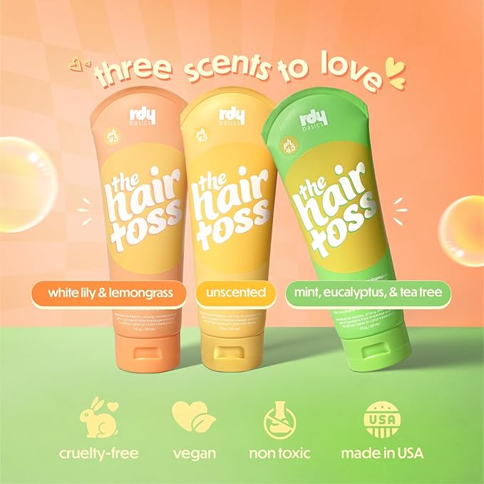 The Hair Toss Men & Women Shampoo And Conditioner Set 13.5floz/7floz - Mint - Formulated 4.5pH Moisturizing Paraben and Sulfate Free Shampoo and Conditioner Set, Hair Care Sets