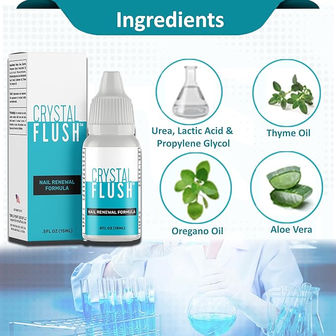 Nail Renewal Formula – Nail & Toe Treatment, As Seen On TV, Fast Results for Discolored, Yellow, Damaged, Cracked Nails – 05 oz./15 ml