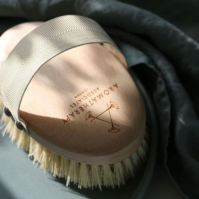 Aromatherapy Associates Revive Body Brush, Natural Dry Brush for Exfoliating Skin, Boost Circulation & Lymphatic Drainage, Anti-Cellulite Body Scrub Brush, 1 Count