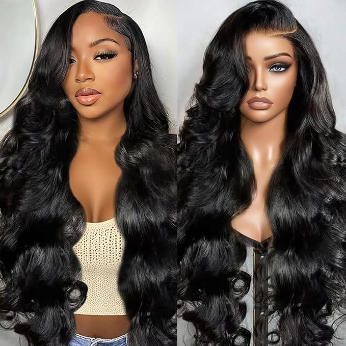 Ice Pear 30 Inch 13x6 Body Wave Lace Front Wigs Human Hair,200% Density 13x6 HD Lace Front Wig for Black Women Glueless Wig Human Hair Pre Plucked with Baby Hair