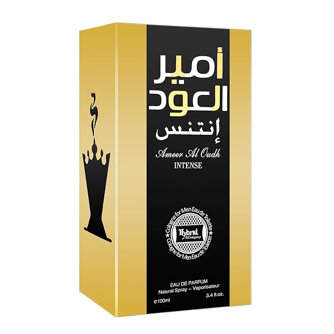 Hybrid & Company Ameer Al Oud Intense For Men Eau De Parfum Vaporisateur Natural Spray 3.4 Fl Oz