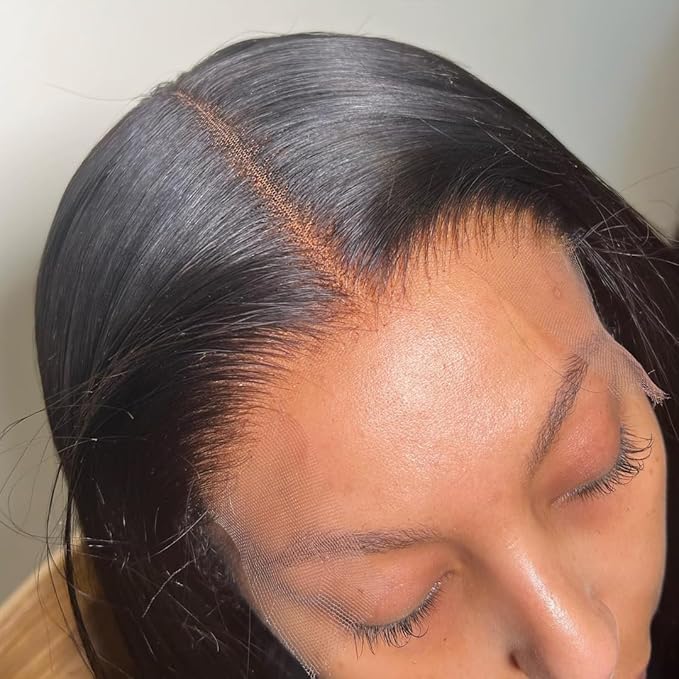 IUPin 34 Inch 5x5 SKINLIKE Real HD Lace Closure Wear and Go Glueless Wigs Human Hair Pre Plucked Pre Cut HD Lace Closure Wigs Human Hair 180% Density Body Wave Lace Frontal for Women Bleached Knots