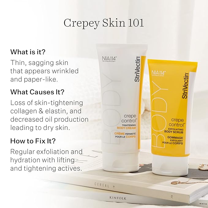 StriVectin Crepe Control Tightening Body Cream Jumbo, 10 oz, Body Cream for Hydration and Soft, Smooth Skin