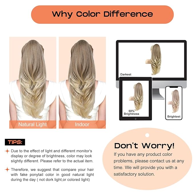 SEIKEA Versatile Drawstring Ponytail Extension, 26" Long Wavy Multi Layered Clip in Ponytail Hair Extensions Stand Up High Fake Pony Tail Soft Natural Synthetic Hairpiece for Women Cool Light Blonde