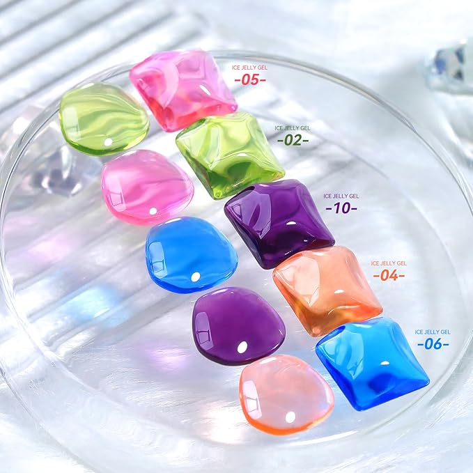 BORN PRETTY Ice Jelly Gel Nail Polish Jelly Halloween Hot Pink Gel Polish Sheer Transparent Hot Pink Natural Translucent Hema-Free Soak Off Gel Polish Nail Art DIY Christmas Gift 15ML