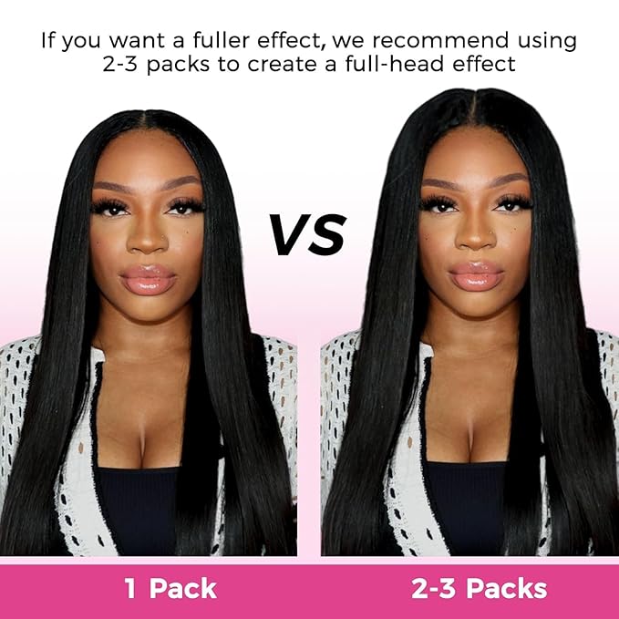 Lashey Invisi Edge Clip in Hair Extensions, 7pcs 110g Silky Straight Seamless Clip in Hair Extensions Human Hair 14 Inch Natural Black Hair with Invisible Soft Weft