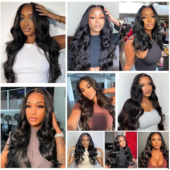36 Inch 5x5 HD Lace Closure Wigs Human Hair Body Wave Lace Front Wigs Human Hair Pre Plucked 180% Density Glueless Wigs Human Hair Wig Closure Wig for Women