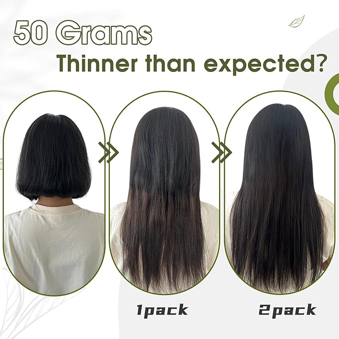 RUNATURE Brown Human Hair Clip in Extensions, 20 Inch Clip in Hair Extensions Real Human Hair, Long Hair Extensions Clip Ins, Remy Natural Hair, Add Length, 50g 3pcs #8P60 Ash Brown Highlight
