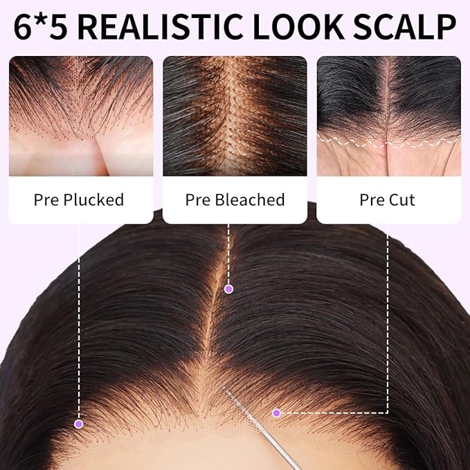 Tinashe Human Hair Wig Bob Burmese Curly Glueless Wigs Human Hair Pre Plucked Pre Cut Pre Bleached Wear And Go 6x5 HD Lace Front Closure Wigs for Black Women Side Part Natural Black Wig 16inch