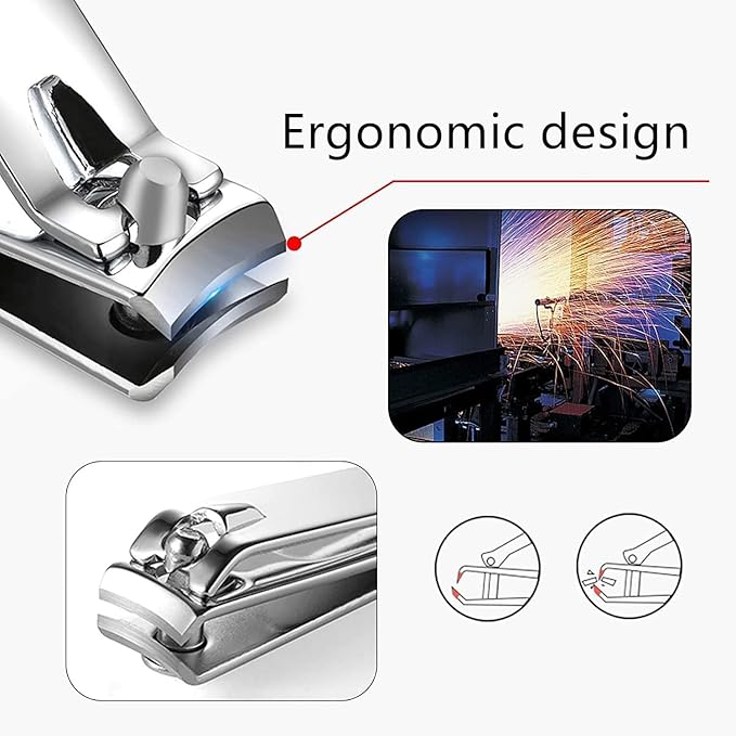 Stocking Stuffers for Women Men Manicure Set Nail Clipper Set Stainless Steel Toe Finger Travel Nail Clippers Kit Personal Care Tools with Case Manicure Tool Grooming Kit Christmas Gifts for Women Men