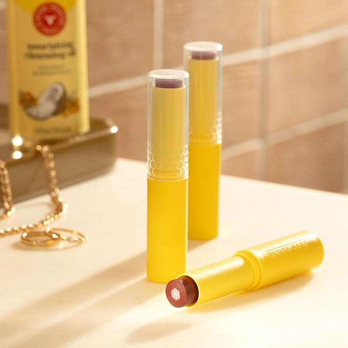 Burt’s Bees Stocking Stuffers, Tinted Boosted Balm, Rose Knows, Hydrating Tinted Lip Balm, 24 Hour Lip Moisturizer with Responsibly Sourced Beeswax, 100% Natural Origin, 1 Count, 0.16oz
