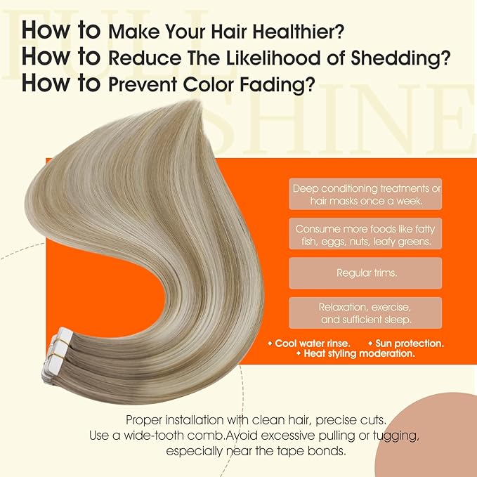 Full Shine Balayage Tape in Hair Extensions Color 19/8/60 Seamless Skin Weft Tape in Human Hair Extensions 22 Inch Double Sided Hair Extension Tape ins 50G Straight Glue in Extensions 20Pcs Women