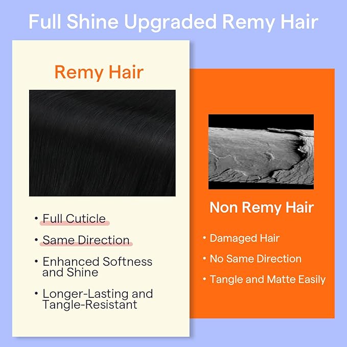 Full Shine Black Hair Extensions Real Human Hair Clip ins Black Straight Clip in Human Hair Extensions Invisible Remy Hair Clip ins for Women 20 Inch 7 Pcs 120 G