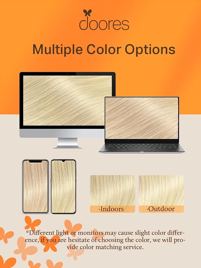 DOORES Tape in Hair Extensions Human Hair, Bleach Blonde 12 Inch 40g 20pcs, Hair Extensions Tape in Real Human Hair Straight Natural Remy Hair Skin Weft