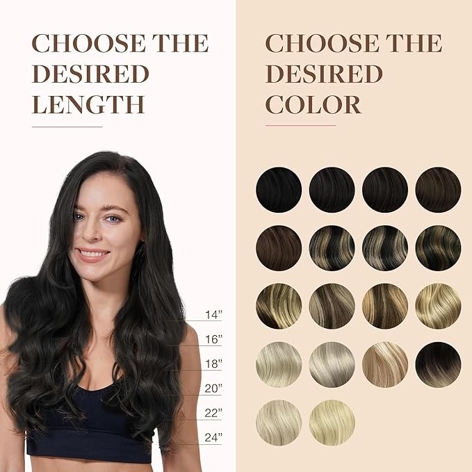GOO GOO Clip in Hair Extensions Real Human Hair, Remy Human Hair Extensions Clip ins for Women, Natural Human Hair, 22inch 160g 7Pcs, #1B Natural Black