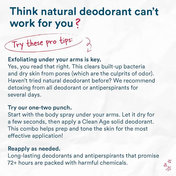 Aluminum Free Deodorant & Body Spray for Whole Body - 3 Pack 4oz ea - Wanderlust Collection (Cedar, Oasis and Sandalwood) - Clean Deodorant and Body Spray for Teen Boys and Girls