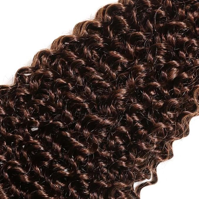 #4 Human Hair Bundles Brown Water Wave Bundles 26 28 30 inch #4 Wet and Wavy Bundle Chocolate Brown Bundle 300g