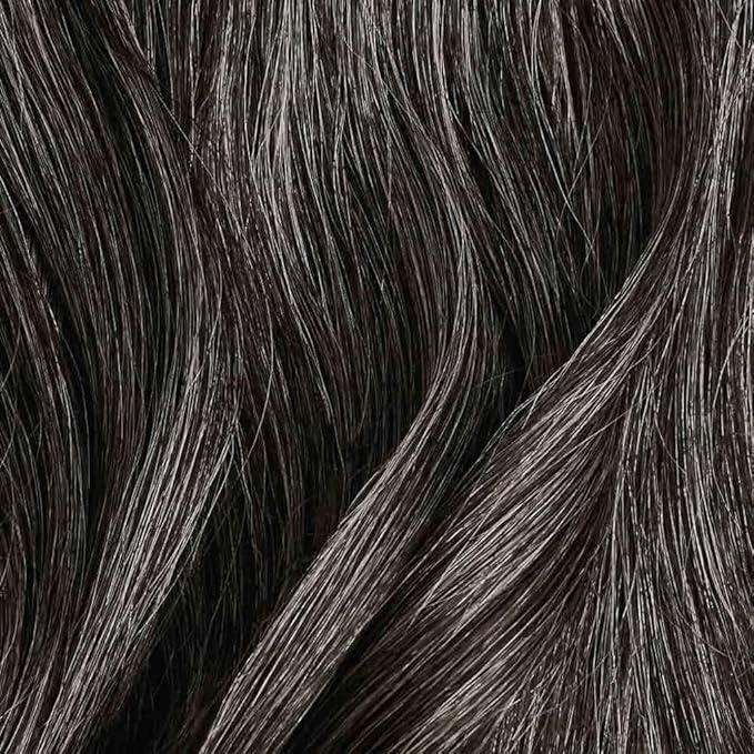 Luxy 100% Remy Human Hair Extensions for Thin Hair Thinning Hair Fill-Ins – 6 Seamless Wefts Multi-Dimensional Color Blend - Natural-Looking Volume & Coverage 80 grams 16" Dark Gray Thinning