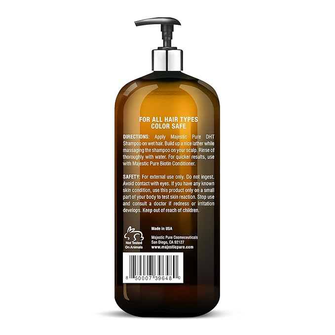Majestic Pure Biotin Conditioner for Hair Loss - Thickening & Volumizing Conditioner, with DHT-3 Blocker, Keratin & Rosemary Oil, Sulfate Free, All Hair Types Hair Conditioner, 16 fl oz
