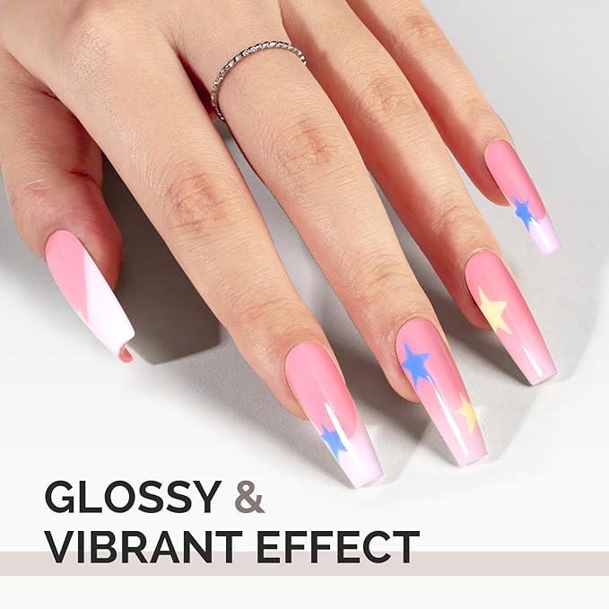 MelodySusie 0.5fl oz Candy Pink Gel Nail Polish, Nails Soak Off UV LED Light Baby Pink Gel Polish Gift for Women Nail Art Manicure Salon DIY Nail Design Decoration at Home-A2609