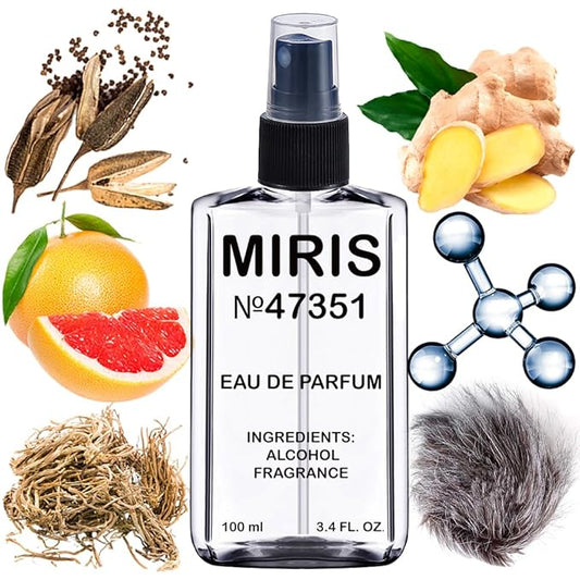 MIRIS No. 47351, Inspired by Tygar le Gemme, Long-Lasting Eau de Parfum for Men, Spray 3.4 Fl Oz / 100 ml